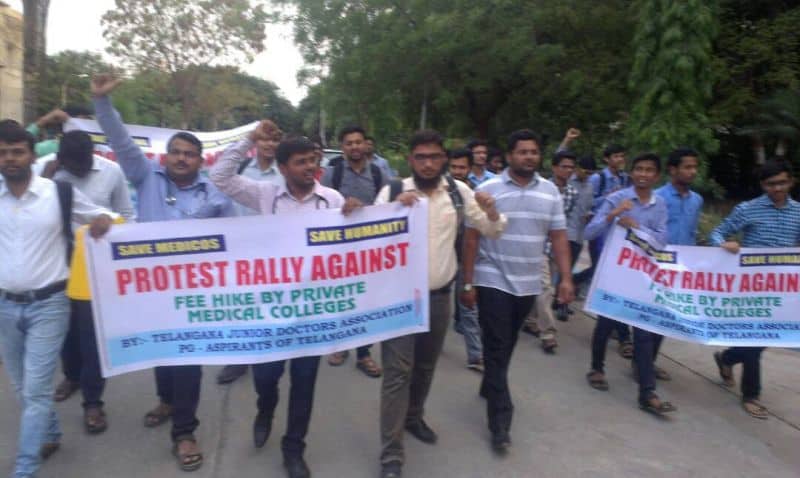 Massive protest