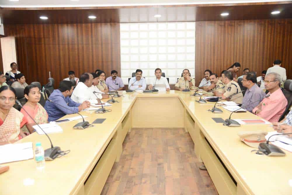 Hyderabad: Ahead of Ganesh Immersion a meeting was held at GHMC head office on Monday. Officials discussed about the necessary arrangements required for Ganesh Immersion at Tank Bund. The meeting was headed by Musharaff Ali, Additional commissioner of GHMC, Shankaraiah DCP of Traffic, L.S. Chauhan, DCP of North zone and Kalmeshwar, DCP of central zone and other board members were present. During the meeting Musharaff Ali said, “All necessary arrangements will be taken up like sanitation, filling of pot holes as per the procession route, removal of construction debris, Ali stressed that special attention will be given for public safety.” Earlier, there use to be various control rooms for each department but this year the GHMC have decided to assemble a centralized integrated control system at Tank Bund and another at NTR Marg road. Aiming to have a better co-ordination at field work and to avoid any delay in attending emergency work rather than waiting from higher officials concerned. Further he asked the officials to air their issues they faced based on The officials from Police Department suggested the Additional commissioner of GHMC to provide 21 cranes on 9th and 10th day and increase it to 29 on 11th day. They also suggested to increase the staff members, drivers and operators. Who would operate in three shifts and also provide a suitable place at people’s plaza for parking of public vehicles for those who come for immersion of idols in order to avoid traffic jams on necklace road. Musharaff Ali asked the Road and Buildings department officials to provide the barricading as per the requirement of police department for proper regulation of Ganesh Immersion. The R&B officials informed that barricading work will be taken up and illumination will be done with installation of 37,000 odd lights. 23 distribution transformers at important points will be arranged to ensure uninterrupted power supply and sufficient mobiles toilets will also be placed. Special Care would be taken to curb traffic enrooted to religious places. Separate passes will be provided to utility vehicles in order to permit the vehicles to move freely during procession. The Officials have also decided to provide health camps and water distribution camps to the public which had a positive response last year. Further the officials requested the representatives of Ganesh Utsav committee members to ensure that ‘No’ plastic materials is used for distribution of Prasadam’s and any other edible materials. The officials also added that the public should not erect flexes and large banners on vehicles as it obstructs the moment of vehicles and causes traffic jams. However, they are permitted to display banners if any, at authorized hoardings only.