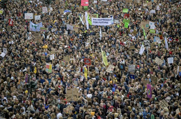 'Millions' protest in youth-led global climate strike