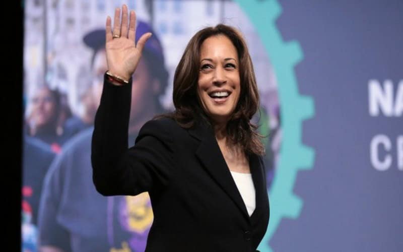 Harris apologises after 'laughing' at remark on Trump