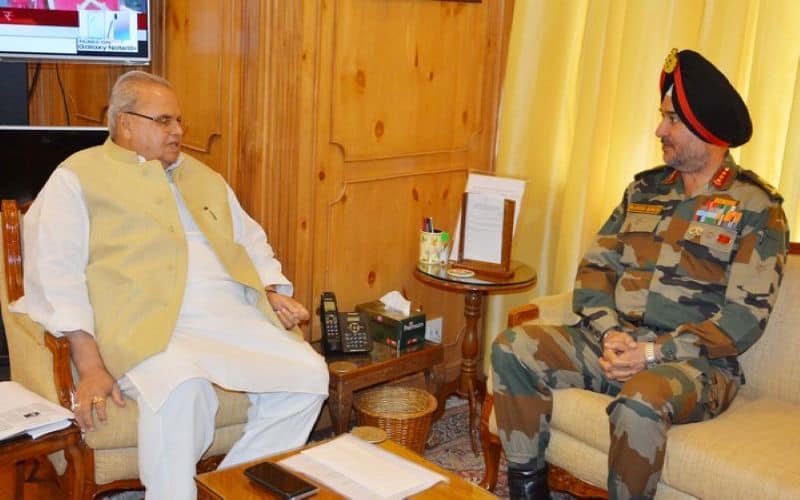 Northern Army Commander, J-K Governor discuss security situation