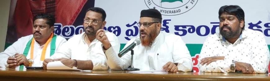 Drastic cut in minorities' budget has unmasked KCR: Congress