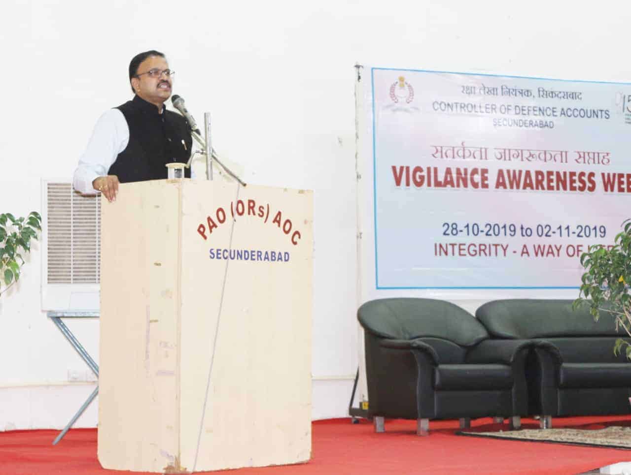 Vigilance week being observed at CDA Secunderabad