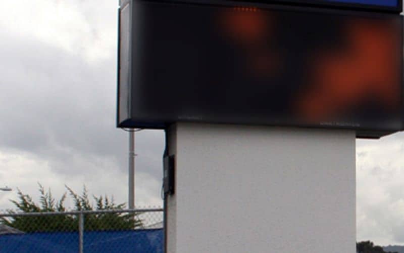 Men play porn on electronic billboard in US