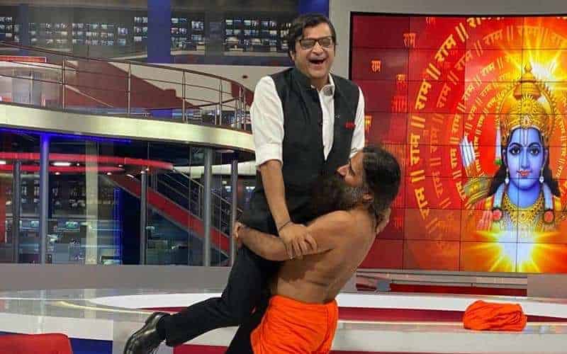Caught on TV: Baba ji took the term #GodiMedia literally