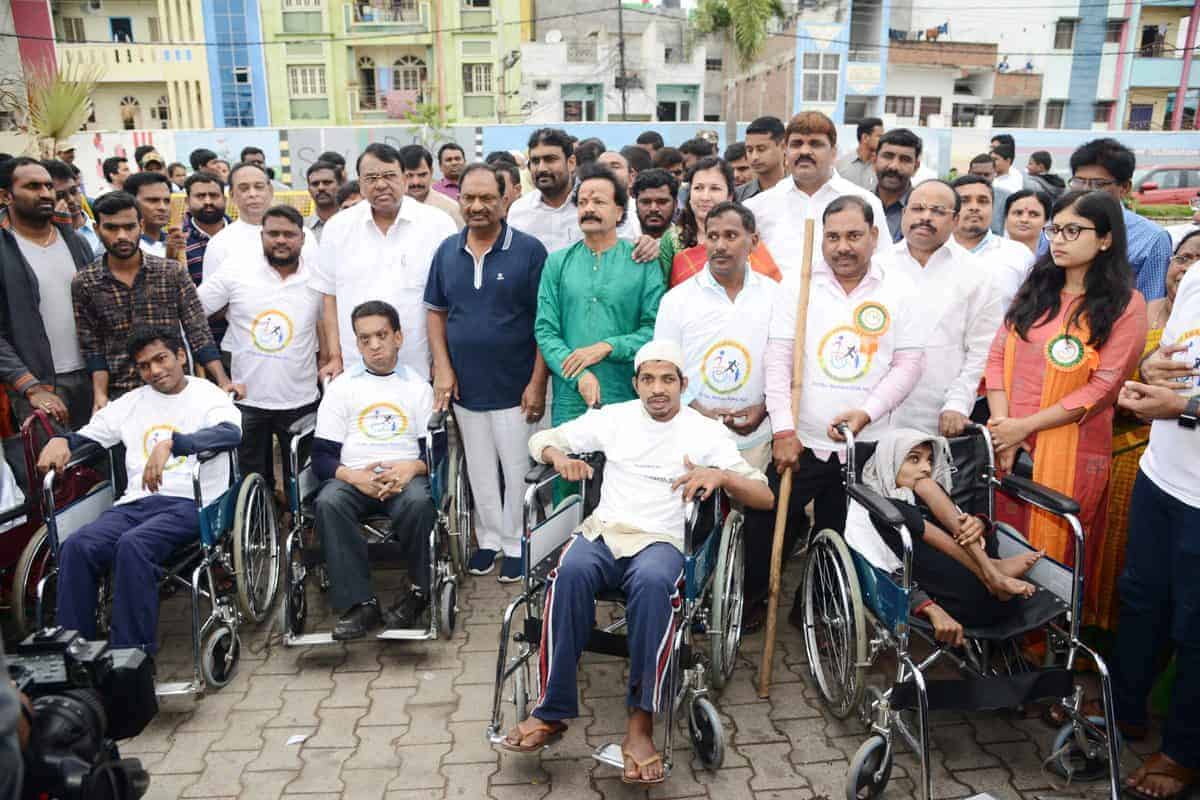 GHMC distributes free wheelchairs on World Disability Day