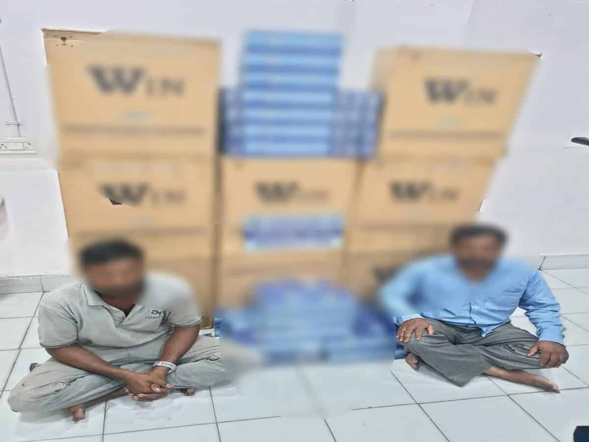 Foreign cigarettes worth Rs. 6 lakh seized, two held