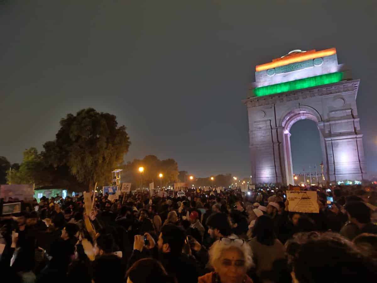 India-Gate protest against CAA