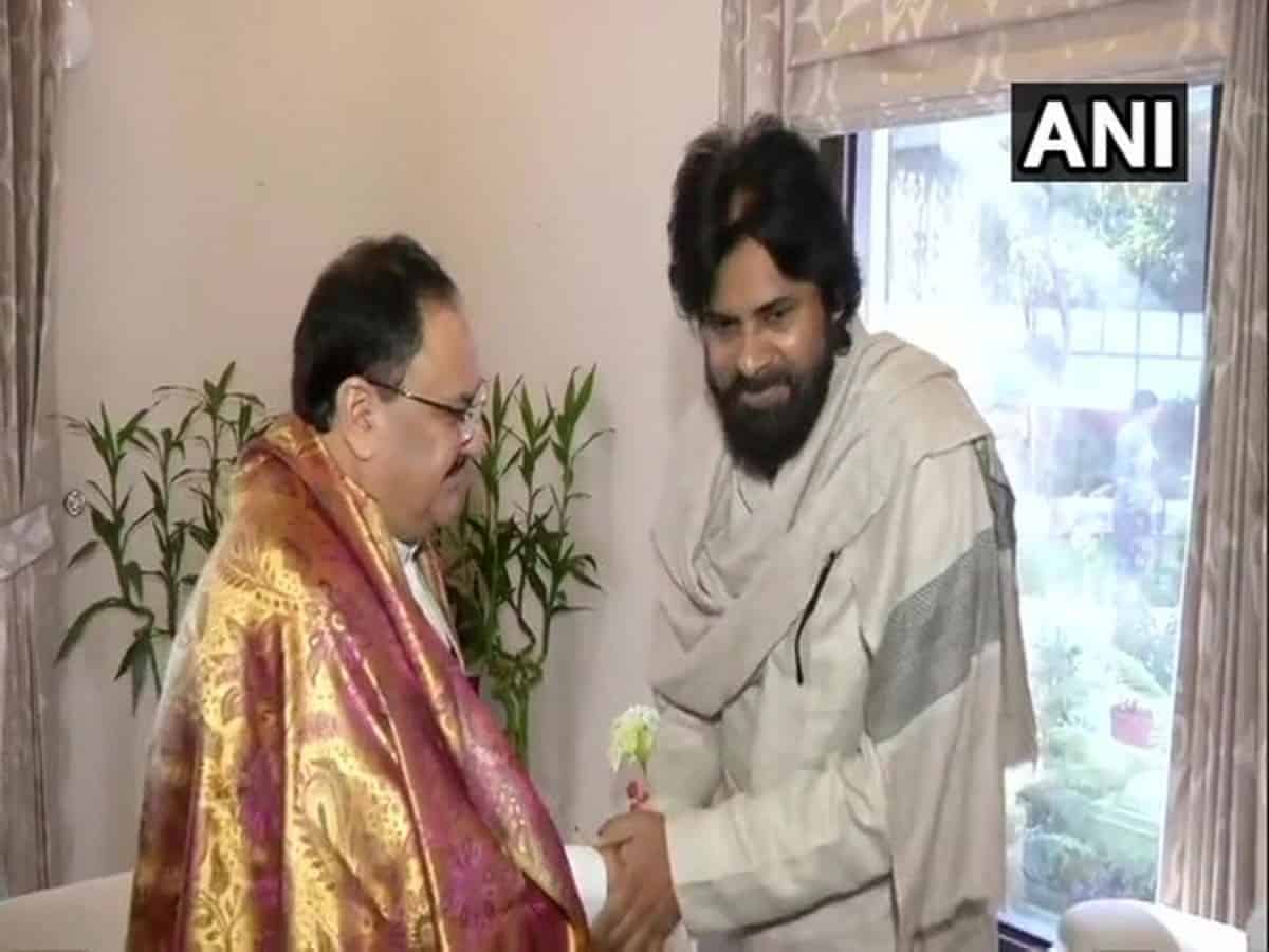 Pawan Kalyan meet JP Nadda