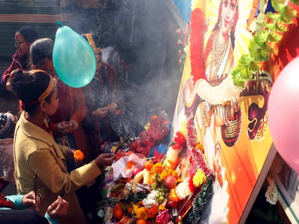 Saraswati Puja in Nepal