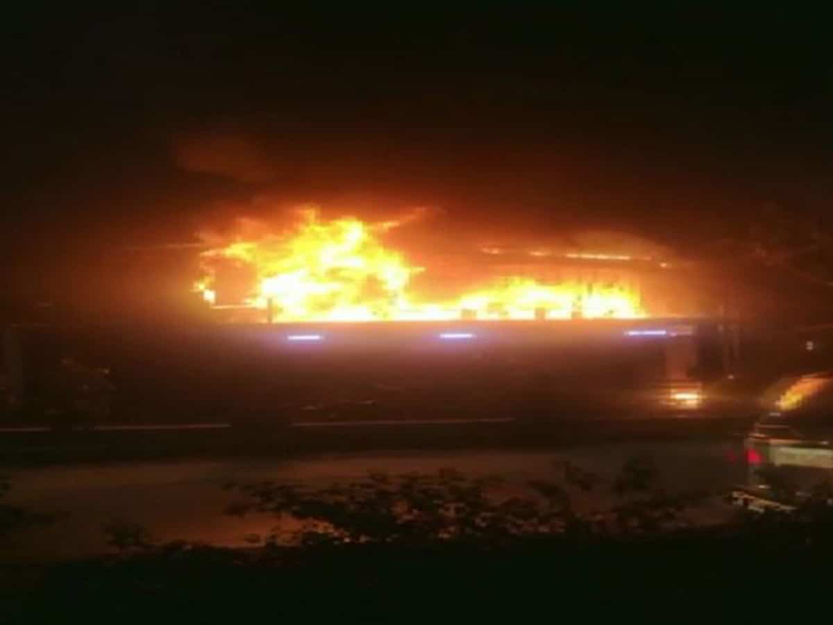 Fire in Hyderabad