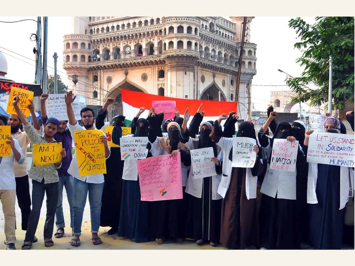 Anti CAA-NRC Dharna at Government Unani Hospital enters 50th day