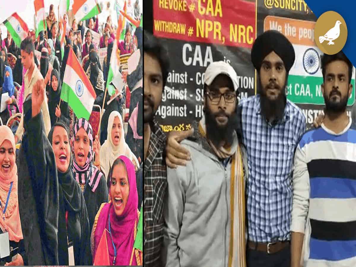 Hyderabad: Sikh brothers join Anti-CAA protest at Sun city