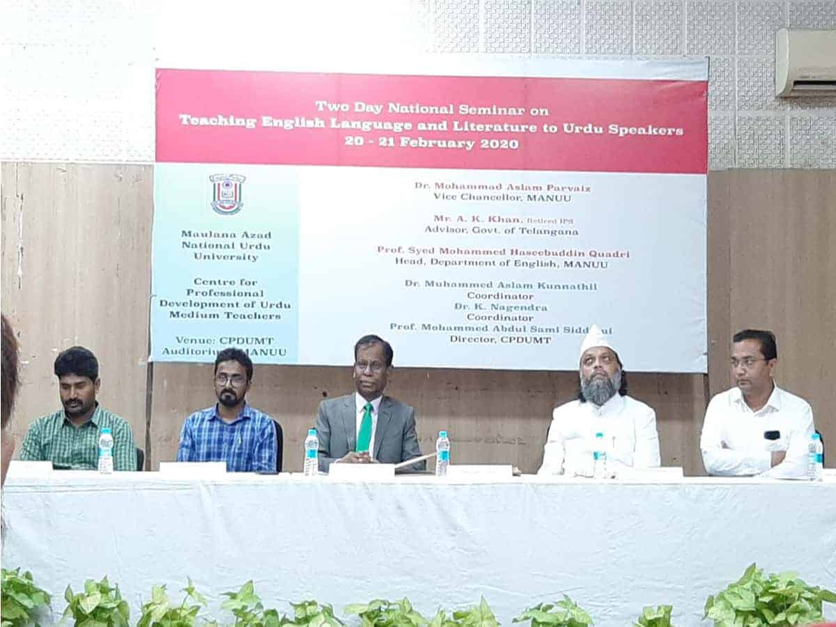 National Seminar of CPDUMT inaugurated at MANUU