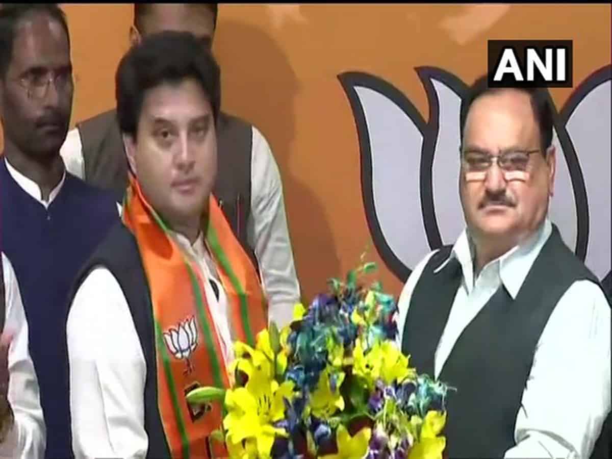 Jyotiraditya Scindia JP Nadda