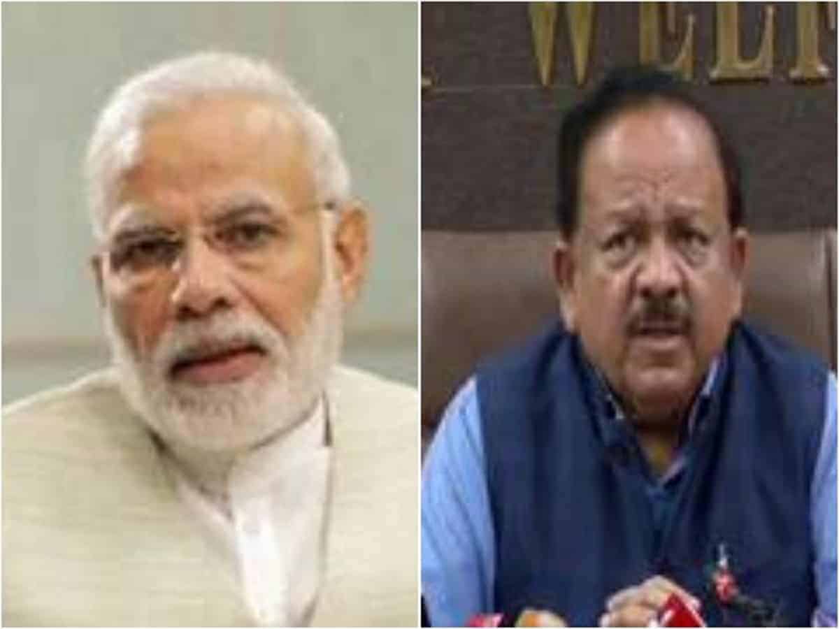 Narendra Modi and Harsh Vardhan