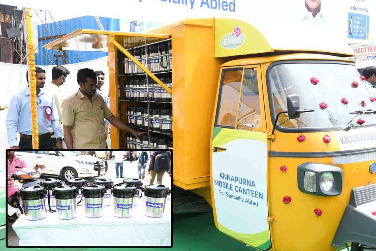 GHMC launches Rs. 5 Meal scheme at doorsteps for specially-abled