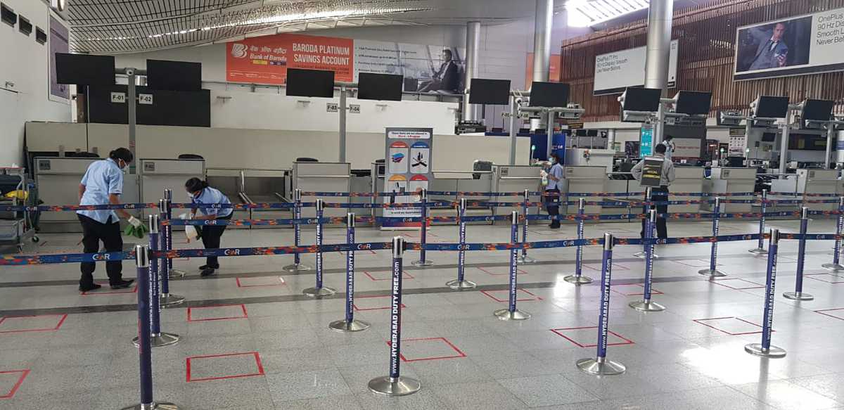 Safety measures at Hyderabad Airport