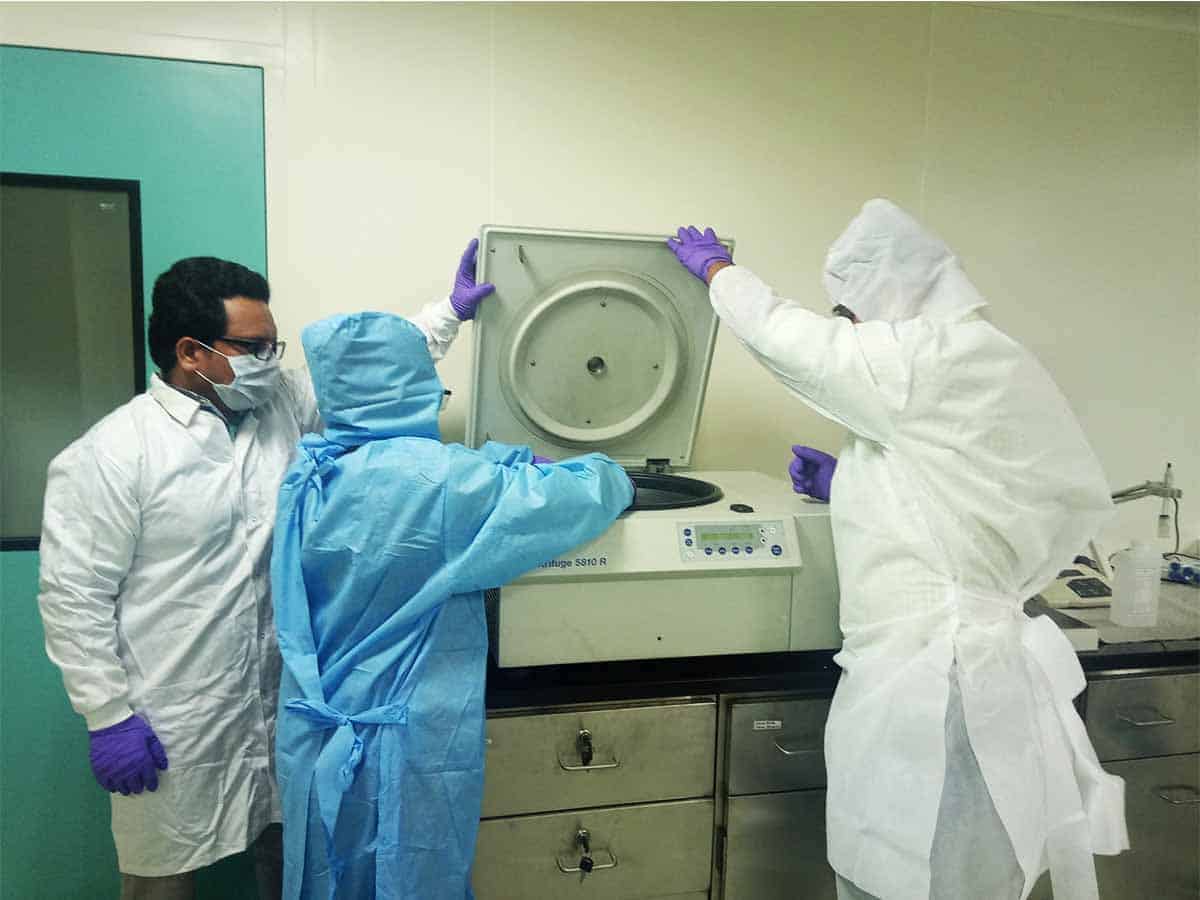 UoH staff undergo training at CCMB for COVID-19 testing