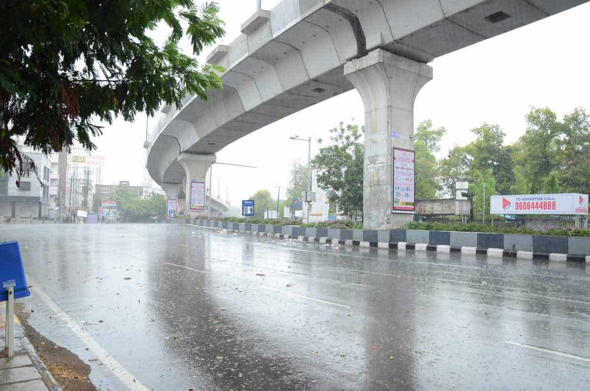 rainfall in hyderabad