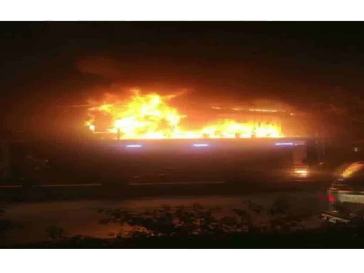 Fire in Hyderabad