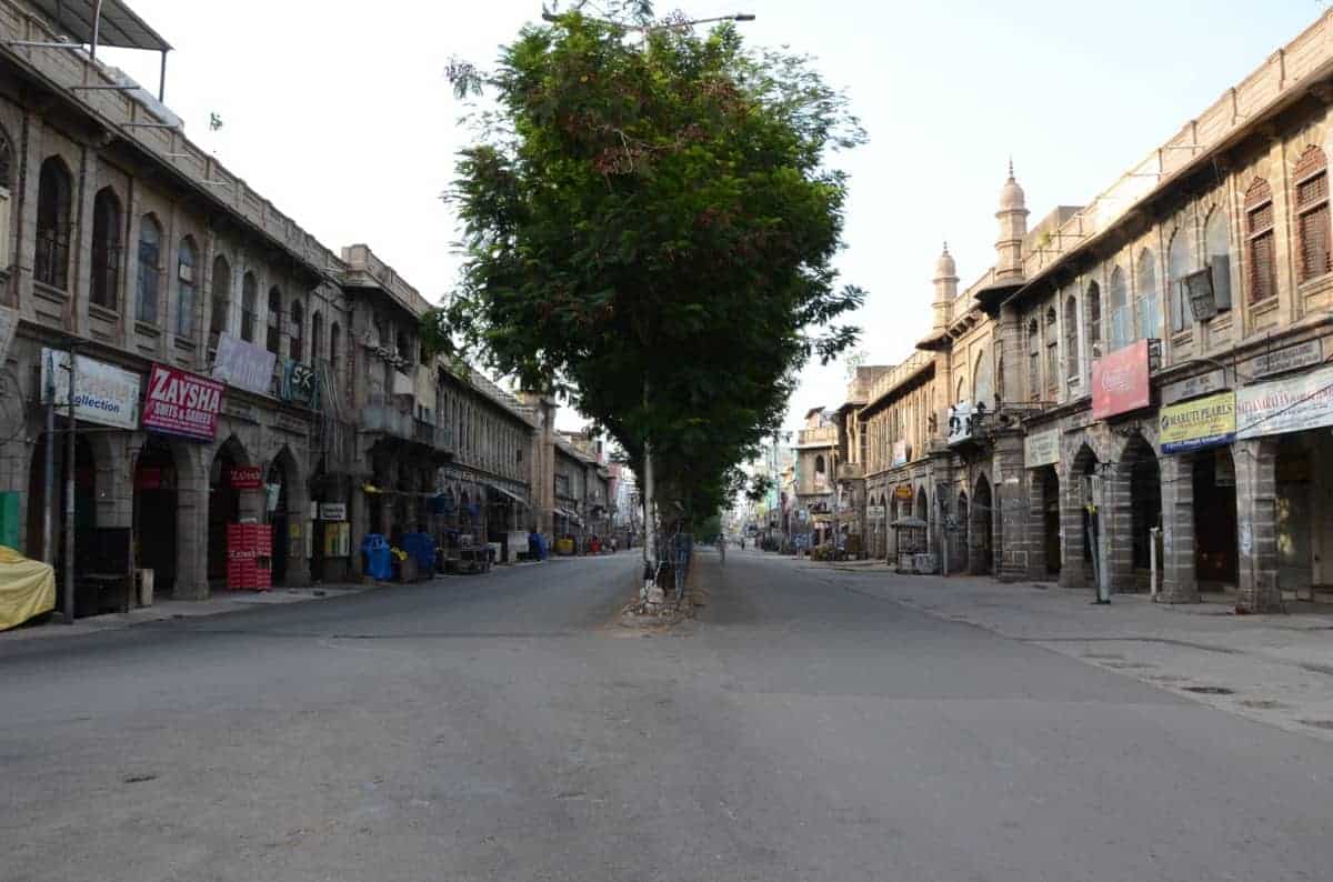 Hyderabad: Most of shops at Charminar remain closed