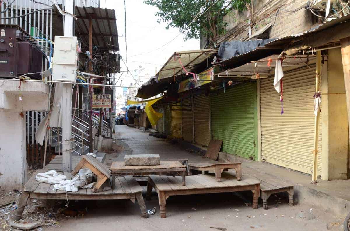 Hyderabad: Most of shops at Charminar remain closed