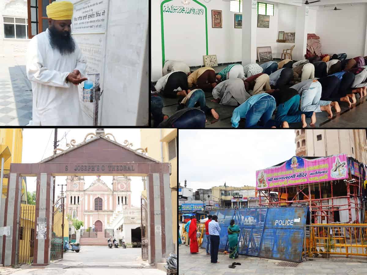 Places of worship open but fewer devotees are visiting