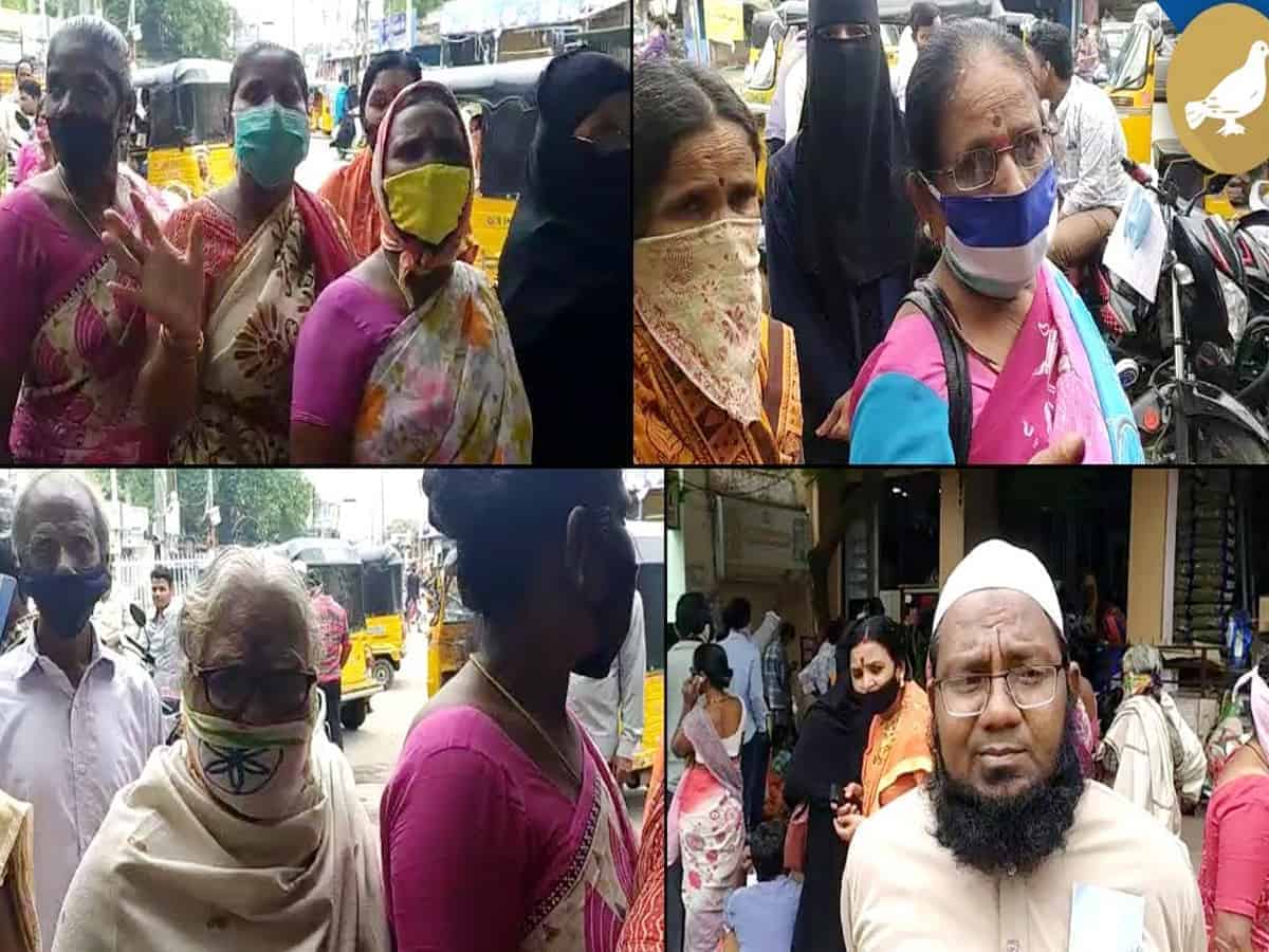 Pensioners wait in long queues as bank faces technical glitch