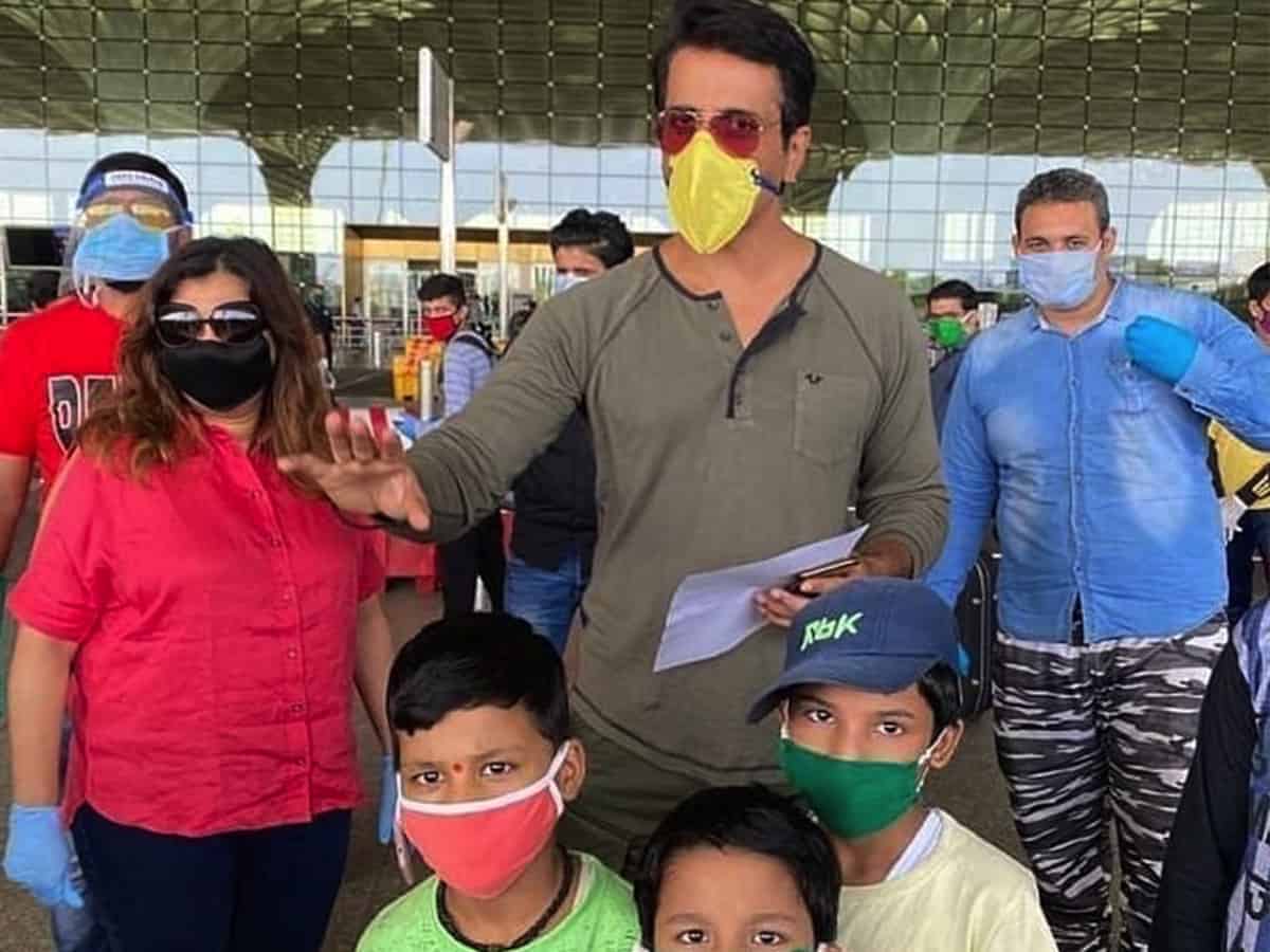 Another kind gesture, Sonu Sood sends Assam migrants home