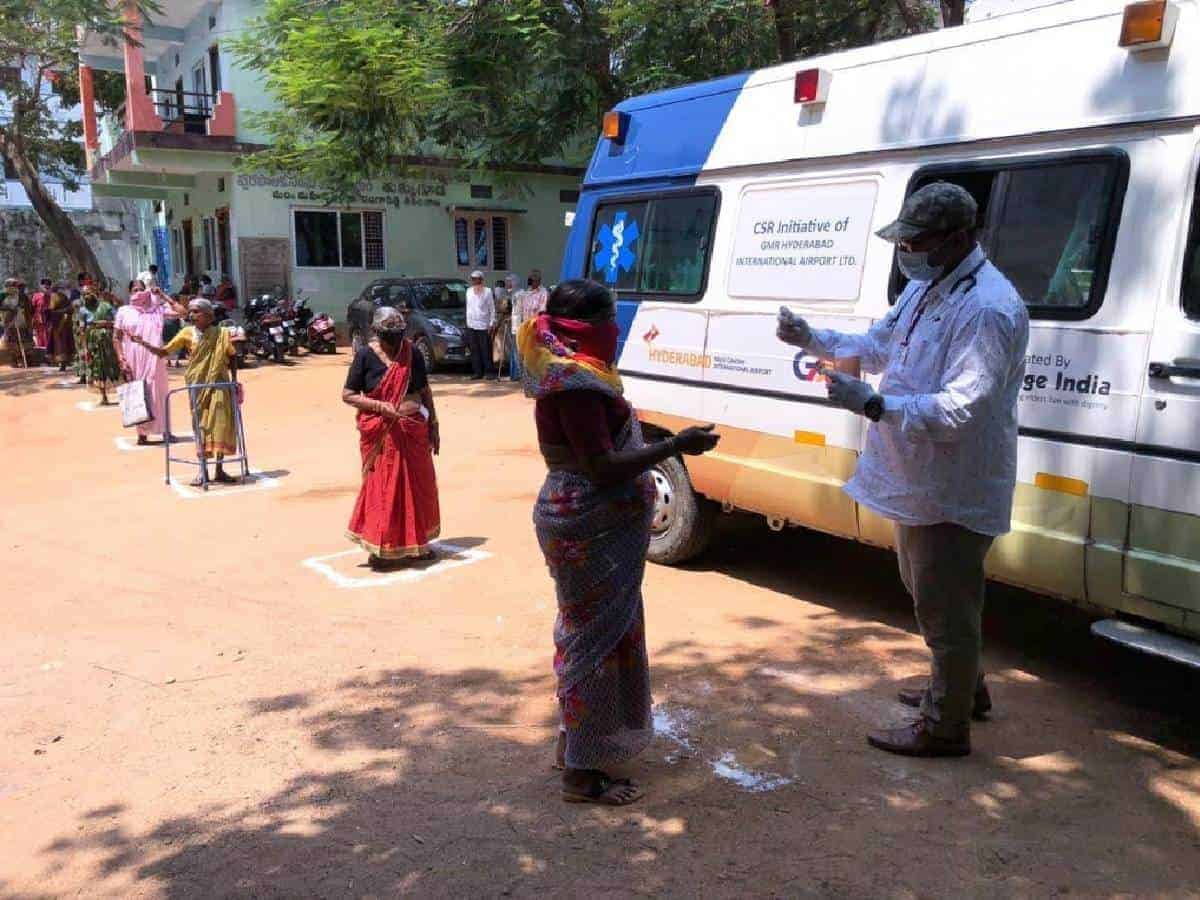 GMRVF organizes awareness camps, distributes medicines to senior citizens during pandemic