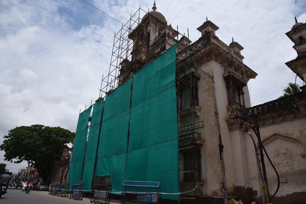 Chowmohalla Palace restoration underway after damaged window
