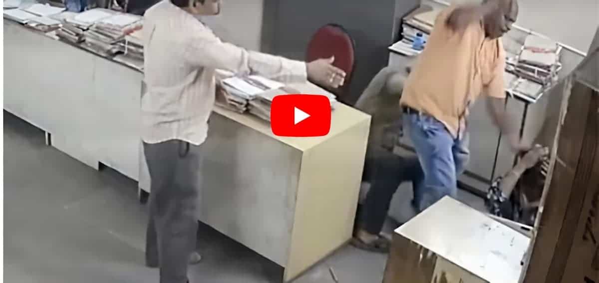 woman thrashed