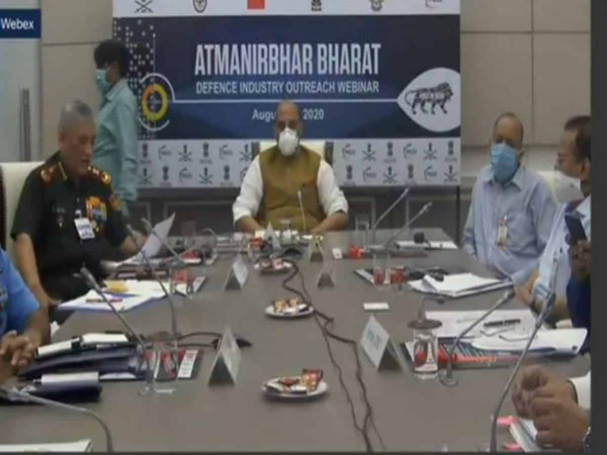 With collaborative, cooperative efforts we will achieve 'Make for World' in defence sector: Rajnath Singh
