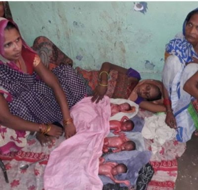 Quadruplets born to UP woman