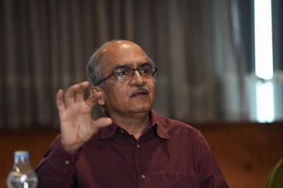 Token fine of Re 1 for Bhushan in contempt case, failing which 3-month in jail