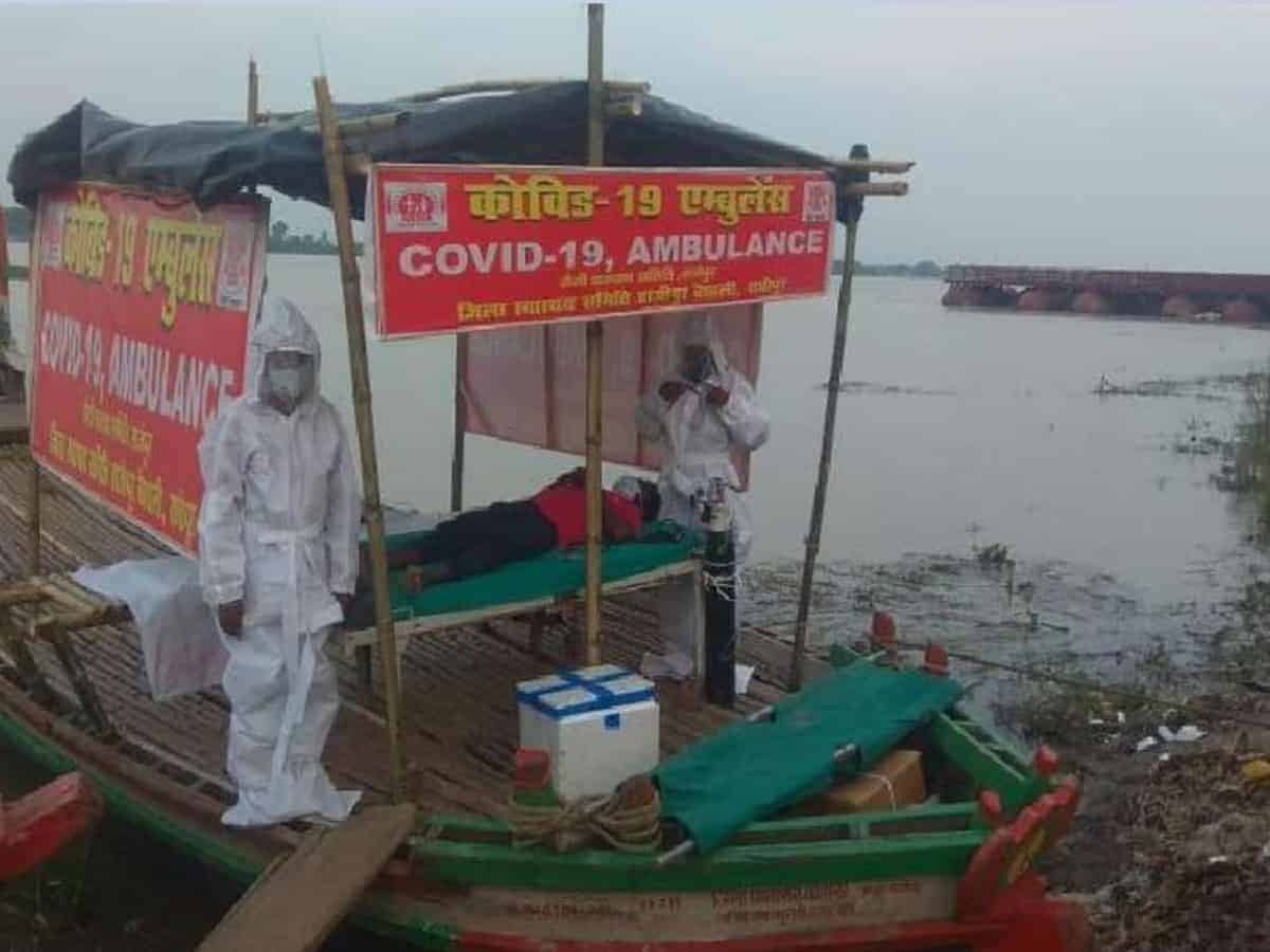 Covid boat ambulance for corona patients in Bihar