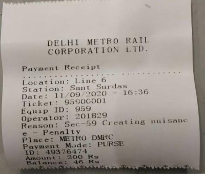 92 fined for violating Covid norms aboard Delhi Metro