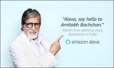 Big B 1st celebrity voice on Amazon Alexa in India