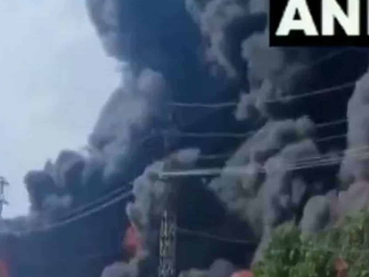 Fire breaks out at chemical factory in Agra's Sikandra