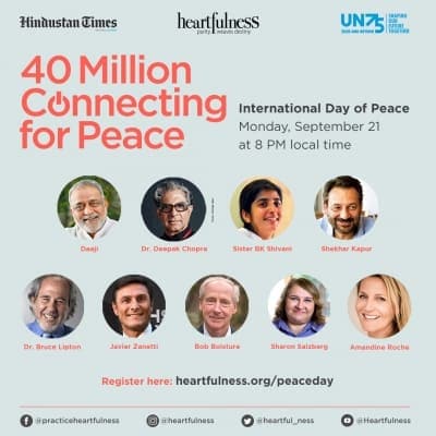 Find and experience peace on September 21