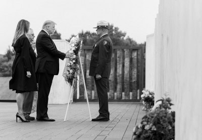 Trump marks 9/11 on Air Force One