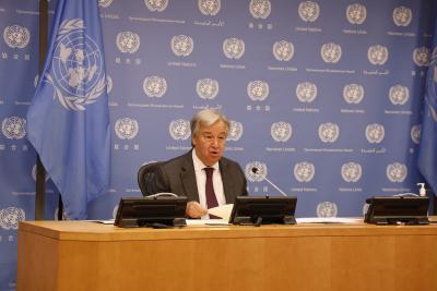 UN chief calls for int'l solidarity to find vaccine accessible to all