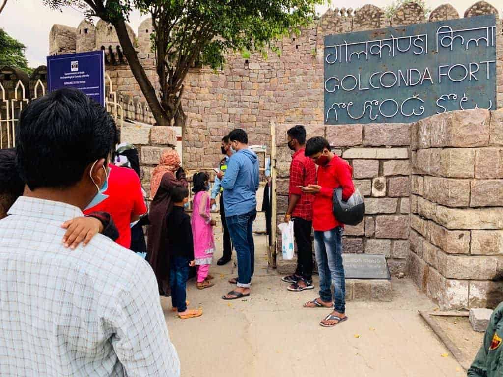 Visitors flock to historic Golconda fort in Hyderabad, After re-opening 