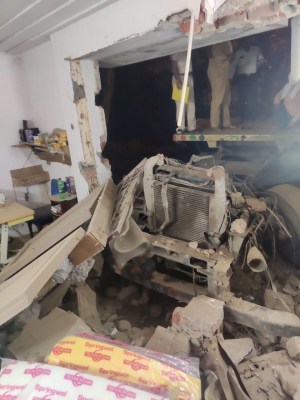 2 die as truck rams into factory in Delhi