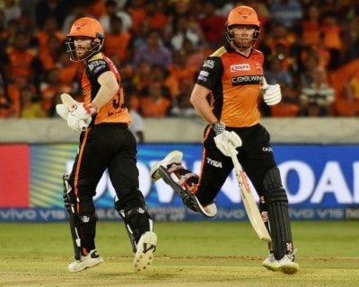 Bairstow, Warner's big opening stand takes SRH to 201/6