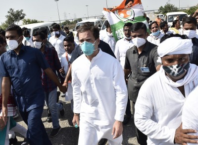 Delhi Congress, Youth Congress protest police action on Rahul, Priyanka