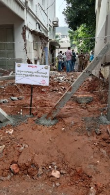 Demolition at TDP leader's Vizag home to remove encroachment
