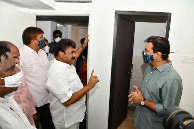 KTR inaugurates houses built under 2BHK Dignity Housing scheme