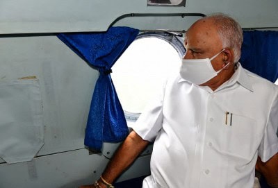 K'taka CM surveys flood-hit districts, assures more aid
